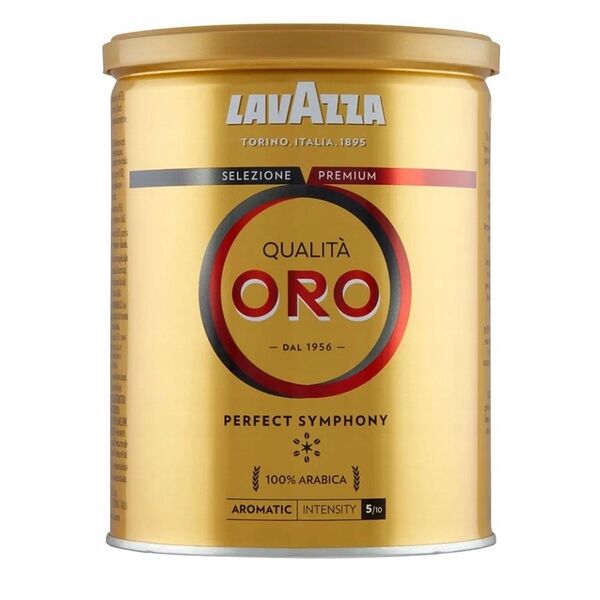 Кофе молотый LAVAZZA Qualita ORO натуральный жареный ж/б, 250г