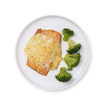 Горбуша (филе-кусок без кожи) под сырной шапкой, «Азбука Life Kids»