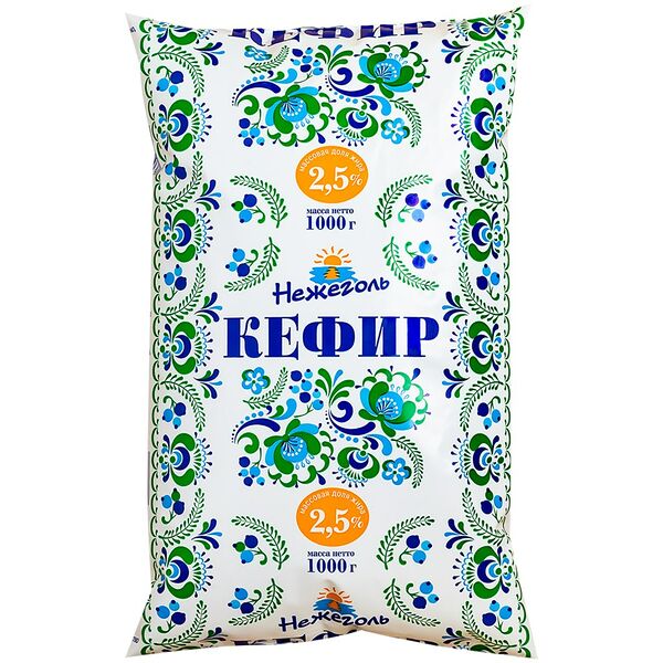 Кефир Нежеголь 2.5% 1000 г
