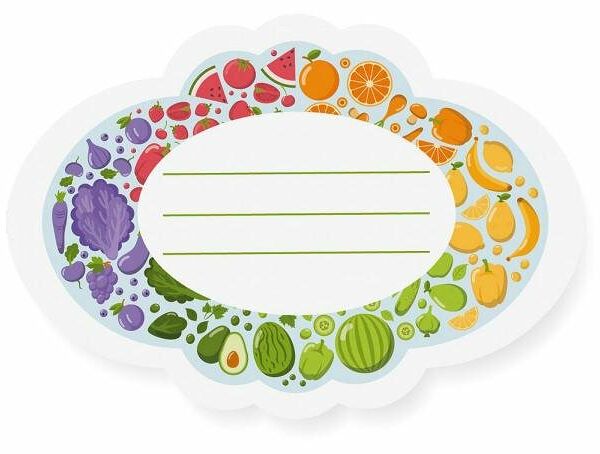 Самоклеящиеся наклейки Мультидом для маркировки банок, 40 шт