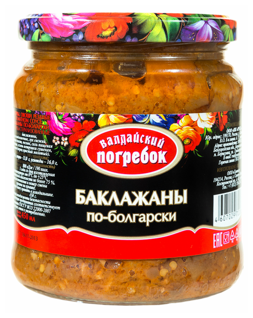 

Баклажаны Валдайский Погребок По-болгарски 450 г
