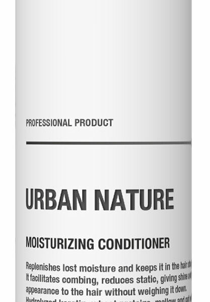 URBAN NATURE Кондиционер для волос увлажняющий с кератином и маслом миндаля, 250 мл