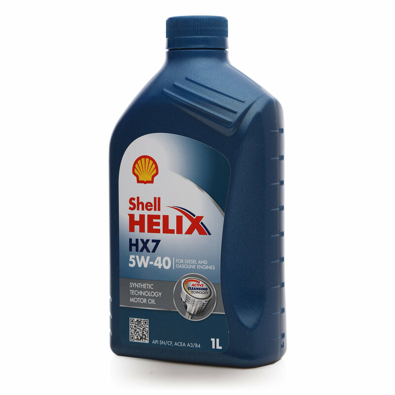 Масло моторное полусинтетическое Helix HX7 5W-40 (хеликс хикс) ТМ Shell .