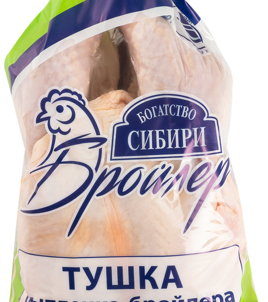 Тушка цыпленка-бройлера Богатство Сибири охлажденная вес до 1.9 кг
