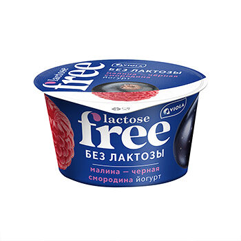 Йогурт Viola безлактозный Free Малина-Черная смородина 2,7%