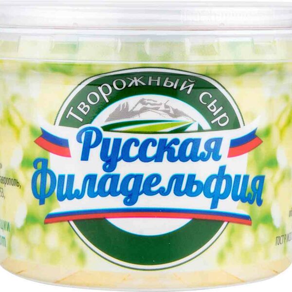 Сыр творожный Русская Филадельфия с белыми грибами 55%