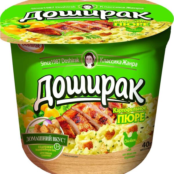 Пюре Доширак картофельное со вкусом курицы