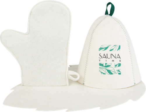

Набор для бани и сауны НЕВСКИЙ БАНЩИК Sauna time, шапка, коврик и рукавица, Арт. Б32394