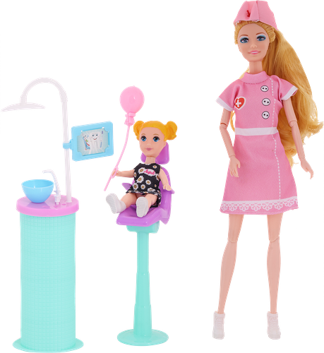 Набор игровой BIGGA Кукла-стоматолог, 9 предметов, Арт. B1487230