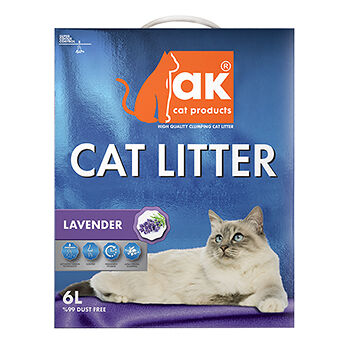 Наполнитель Ak cat для туалета Лаванда 6л, Турция