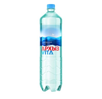Вода Архыз Вита (Архыз Vita) минеральная газированная 1.5 л дизайн в ассортименте