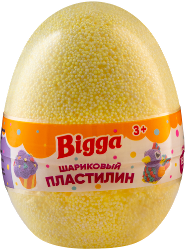 

Пластилин шариковый BIGGA мелкозернистый, яйцо в ассортименте