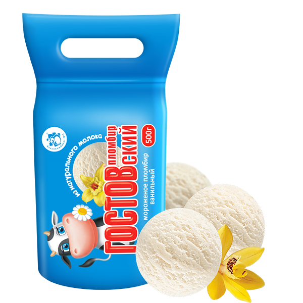 Мороженое Гостовский пломбир ванильный (Хладокомбинат № 3)