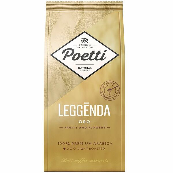 Кофе Poetti Leggenda Oro натуральный жареный молотый 250 г