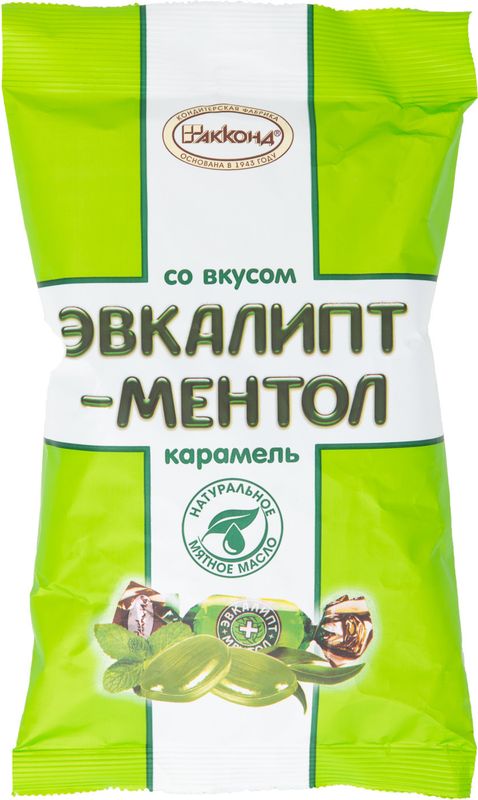 

Карамель Акконд леденцовая с эвкалиптом и ментолом 150 г