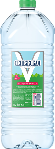 

Вода питьевая Сенежская негазированная 5 л