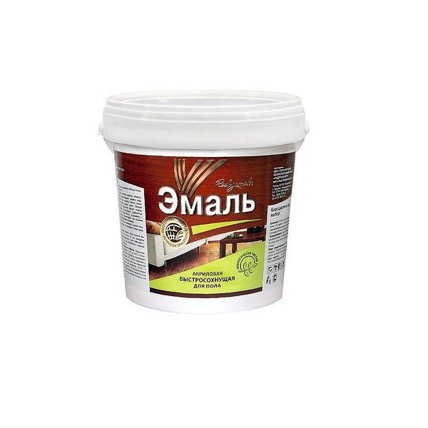 Эмаль для пола Радугамалер акриловая, золотисто-коричневая, 1,9 кг