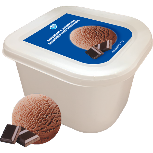Мороженое сливочное шоколадное, 1 000 г.