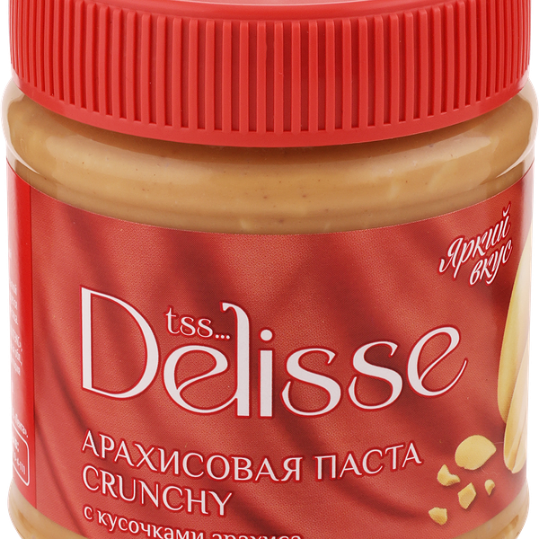 Паста арахисовая DELISSE Crunchy