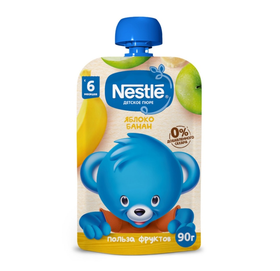 

Пюре Nestle яблоко и банан с 6 месяцев 90 г