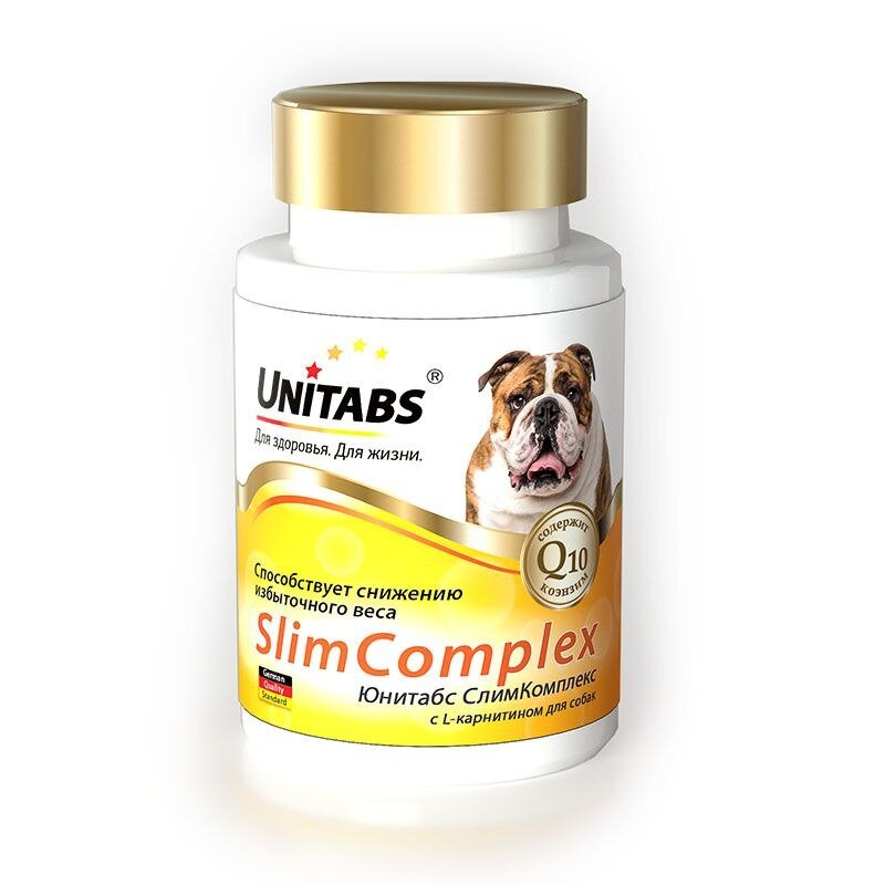 Unitabs витамины SlimComplex с Q10 для собак 100 таб. — купить по ...