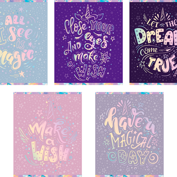 Тетрадь Магия сна, А5, 60 л, клетка, скрепка ТМ Seventeen (Севентин)