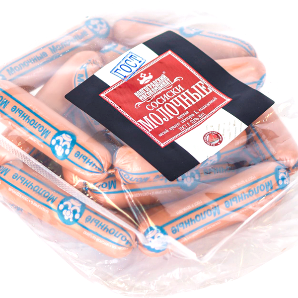 Сосиски ВМК Молочные газ. вес до 1.1 кг