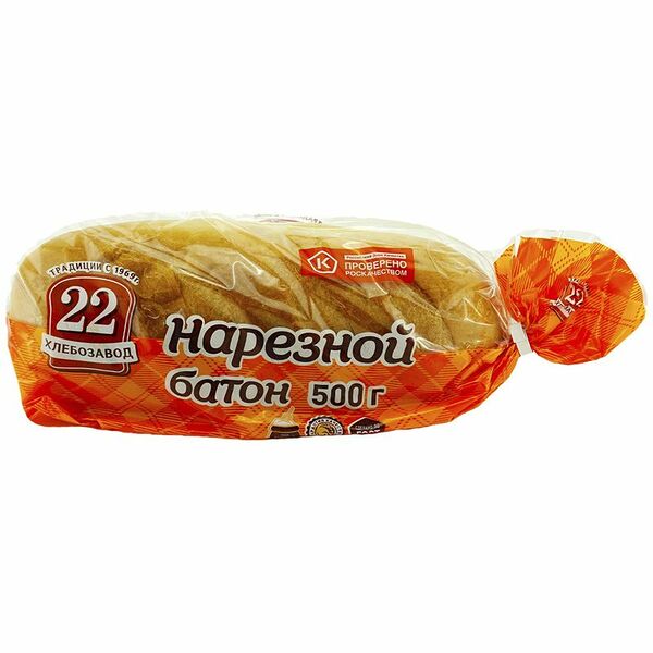 Батон Хлебозавод № 22 Нарезной