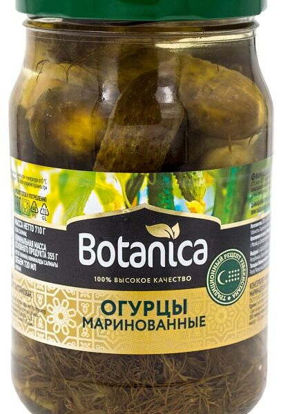 Огурцы Botanica маринованные 720мл