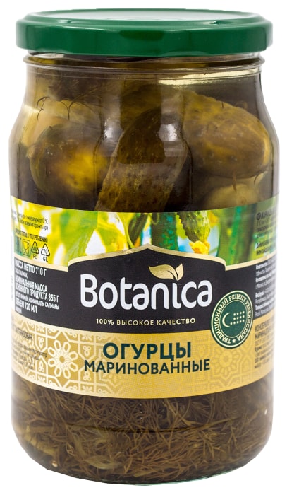 

Огурцы Botanica маринованные 720 мл