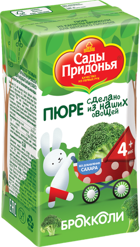 

Пюре Сады Придонья Брокколи с 4 месяцев 125 г
