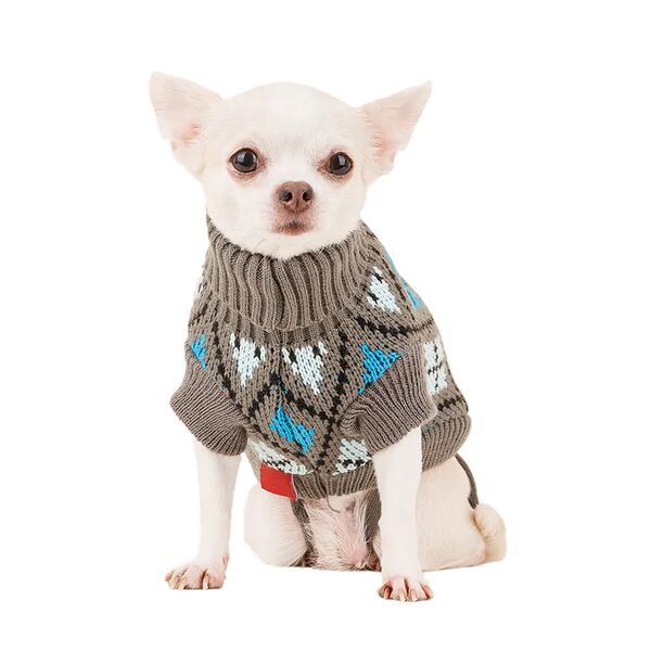 Свитер для собак 25см S серый (унисекс)