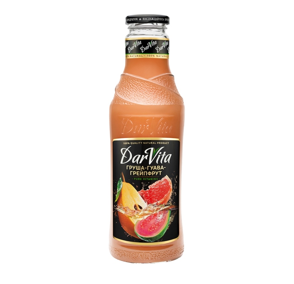 

Нектар DarVita из груши, гуавы и грейпфрута 0.75 л