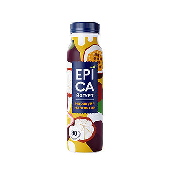 Йогурт питьевой Epica Маракуйя-Мангостин 2.5%, 260 г