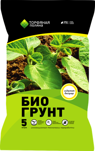 

Грунт ТОРФЯНАЯ ПОЛЯНА Биогрунт, 5л