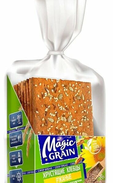 Хлебцы ржаные Magic Grain с семенами льна, кунжута и подсолнечника