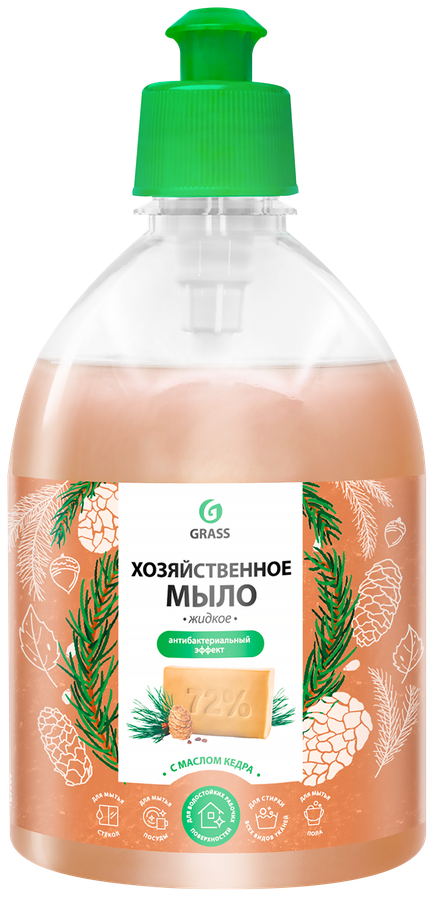 

Хозяйственное мыло жидкое Grass с маслом кедра