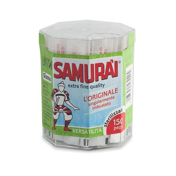 Зубочистки Samurai березовые в индивидуальной упаковке 150шт Италия