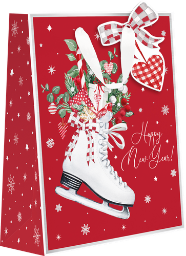 

Пакет подарочный Сканди премиум 22.7x18x10 см дизайн в ассортименте