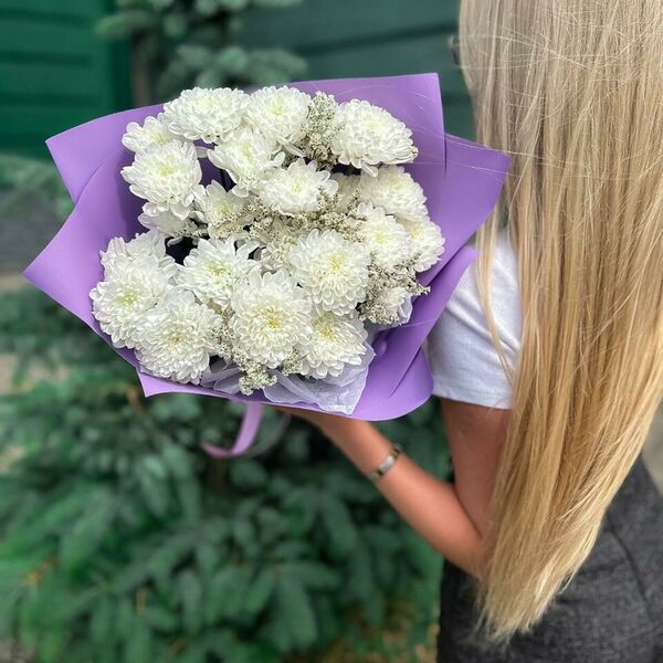 Нежное облако хризантем.