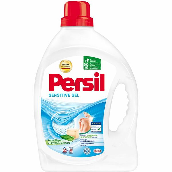 Гель Persil для стирки Sensitive, 1.95л