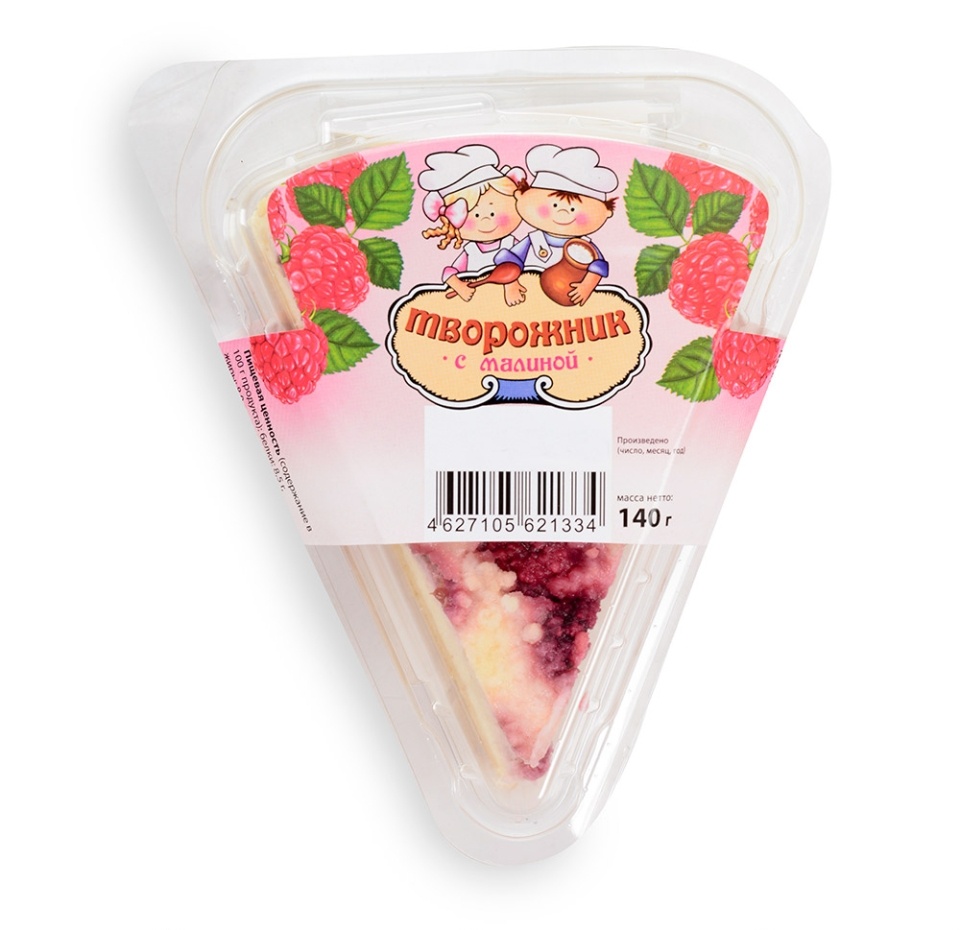 

Творожник Полезные продукты с малиной 140 г