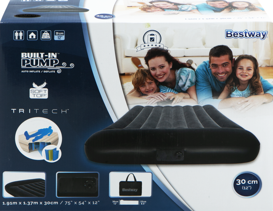 

Матрас надувной BESTWAY Tritech 191х137х30см, Арт. 67462