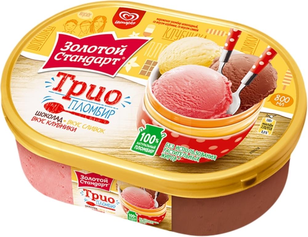 

Мороженое Золотой Стандарт Клубника шоколад