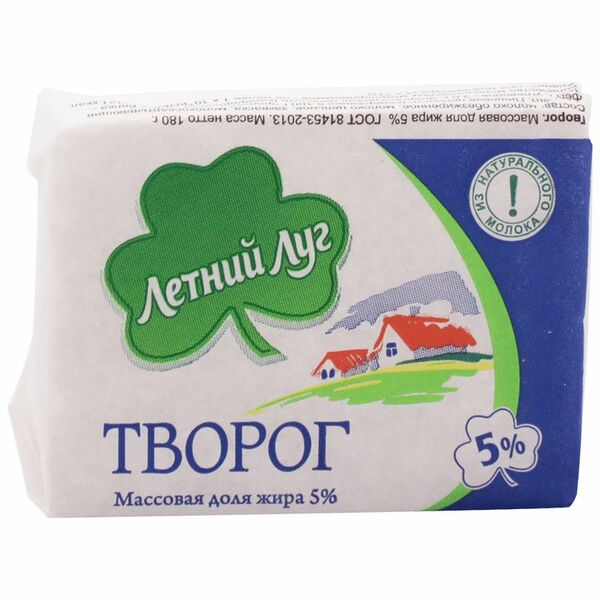 Творог Летний луг 5%, 180г