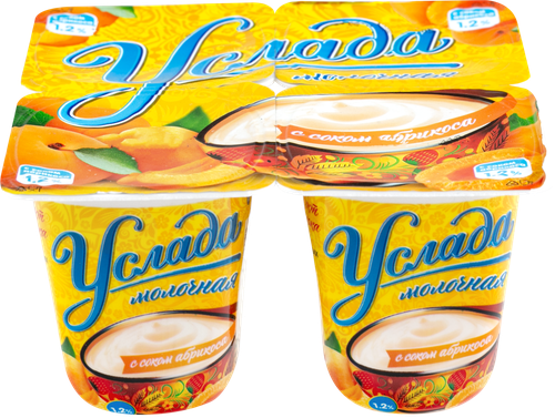 

Продукт йогуртный Ehrmann Услада Абрикос 1.2% 95 г, 1 шт