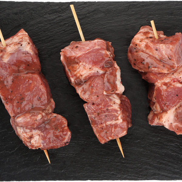 Шашлык из свиной шейки в маринаде Брусничном ЛЕНТА FRESH в вакуумной упаковке вес до 1.8кг