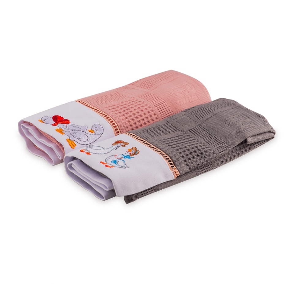 

Комплект полотенец Bellehome collection Two geese вафельных