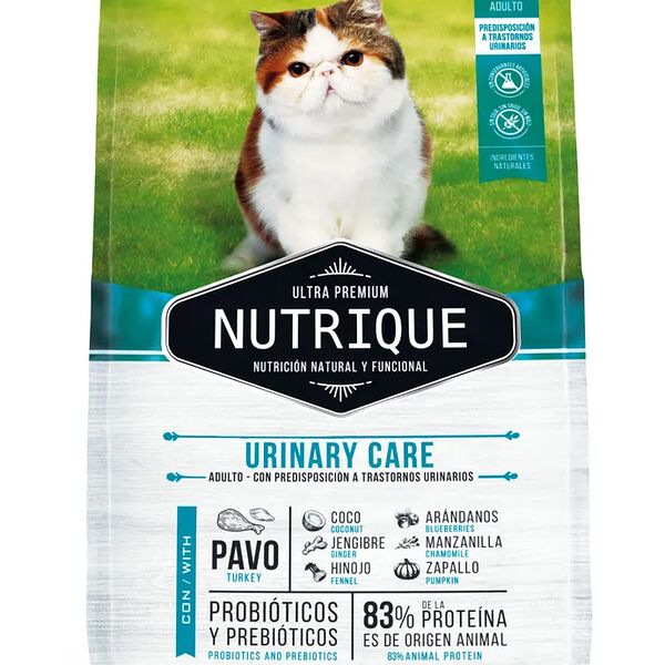 Сухой корм Vitalcan Nutrique Urinary Care, для любых кошек, с индейкой, ультрапремиум, профилактика мочекаменной болезни, 2 кг