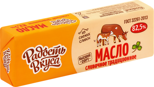 

Масло сливочное Радость вкуса Традиционное 82.5% 400 г